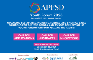 Call for Applications: APFSD Youth Forum 2025