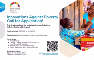 Innovations Against Poverty Challenge Fund 2025 (up to €200,000)