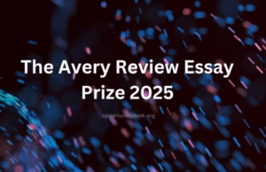 The Avery Review Essay Prize 2025 ($4,000 prize)