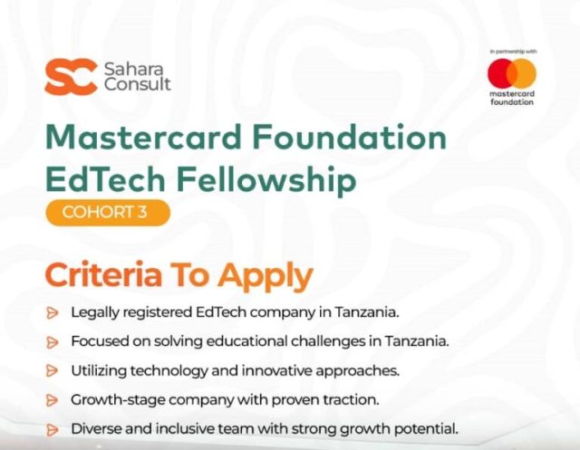 mastercard-foundation-edtech-fellowship-2026-for-tanzanians