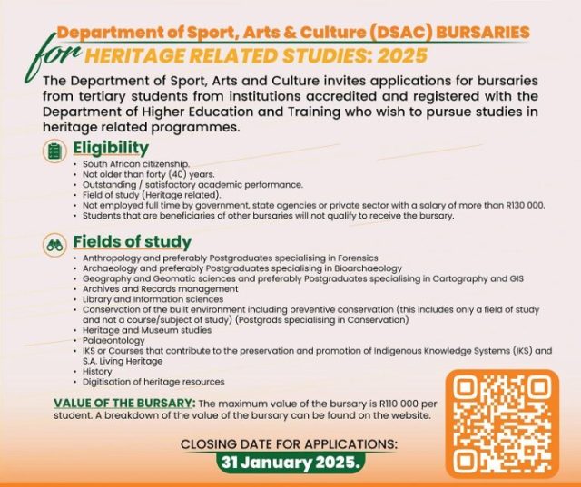 dsac-bursaries-for-heritage-related-studies-2026