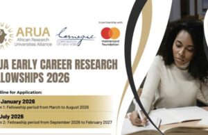 ARUA Early-career Research Fellowships 2026 (Stipend available) arua-early-career-research-fellowships-2026-(stipend-available)