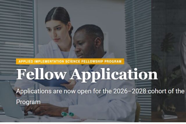 applied-implementation-science-fellowship-program-2026-2028-($150,000-stipend)