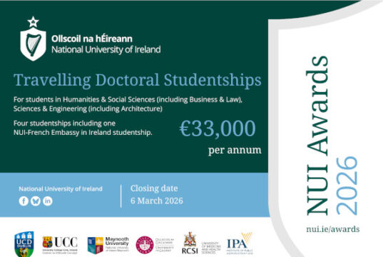 National University of Ireland (NUI) Invites Applications NUI Travelling Doctoral Studentships 2026 national-university-of-ireland-(nui)-invites-applications-nui-travelling-doctoral-studentships-2026